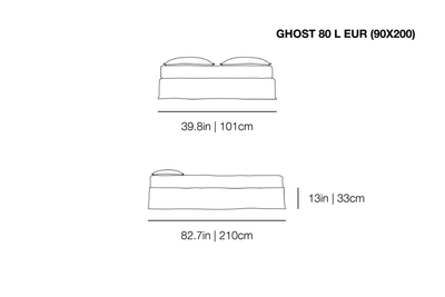 Ghost 80 L Bed | Gervasoni | JANGEORGe Interior Design
