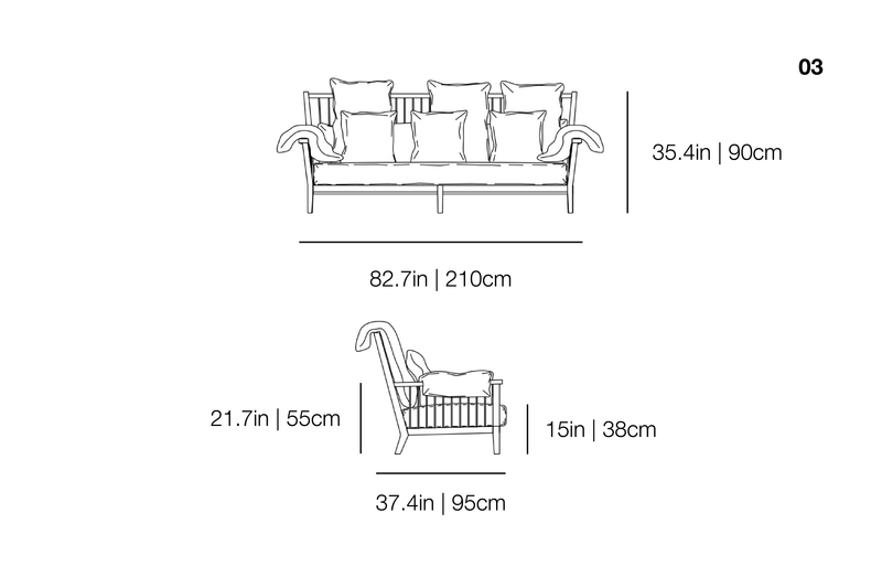 Gray 03 Sofa | Gervasoni | JANGEORGe Interior Design