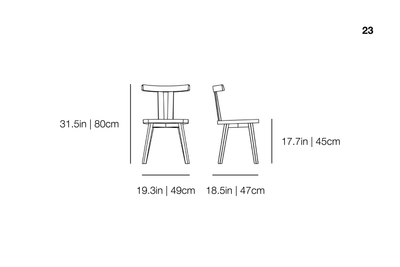 Gray 23 Chair | Gervasoni | JANGEORGe Interior Design
