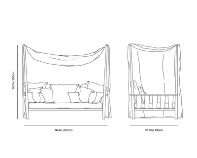 InOut 07 Canopy Sofa | Gervasoni | JANGEORGe Interior Design