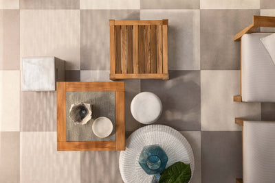 InOut 42 Ceramic Side Table / Ottoman | Gervasoni | JANGEORGe Interior Design