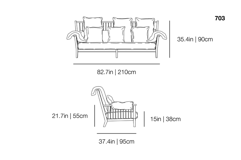 InOut 703 Outdoor Sofa | Gervasoni | JANGEORGe Interior Design
