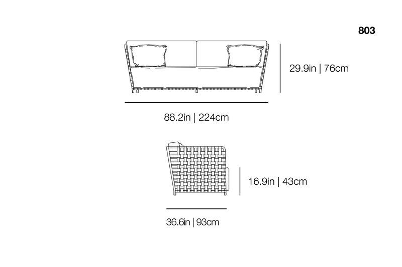 InOut 803 Outdoor Sofa | Gervasoni | JANGEORGe Interior Design
