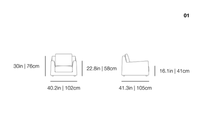 LOLL 01 Armchair | Gervasoni | JANGEORGe Interior Design