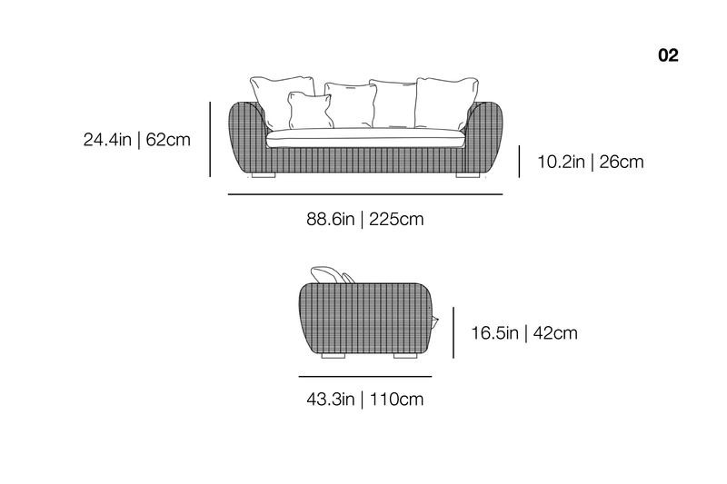Panda 02 Outdoor Sofa | Gervasoni | JANGEORGe Interior Design
