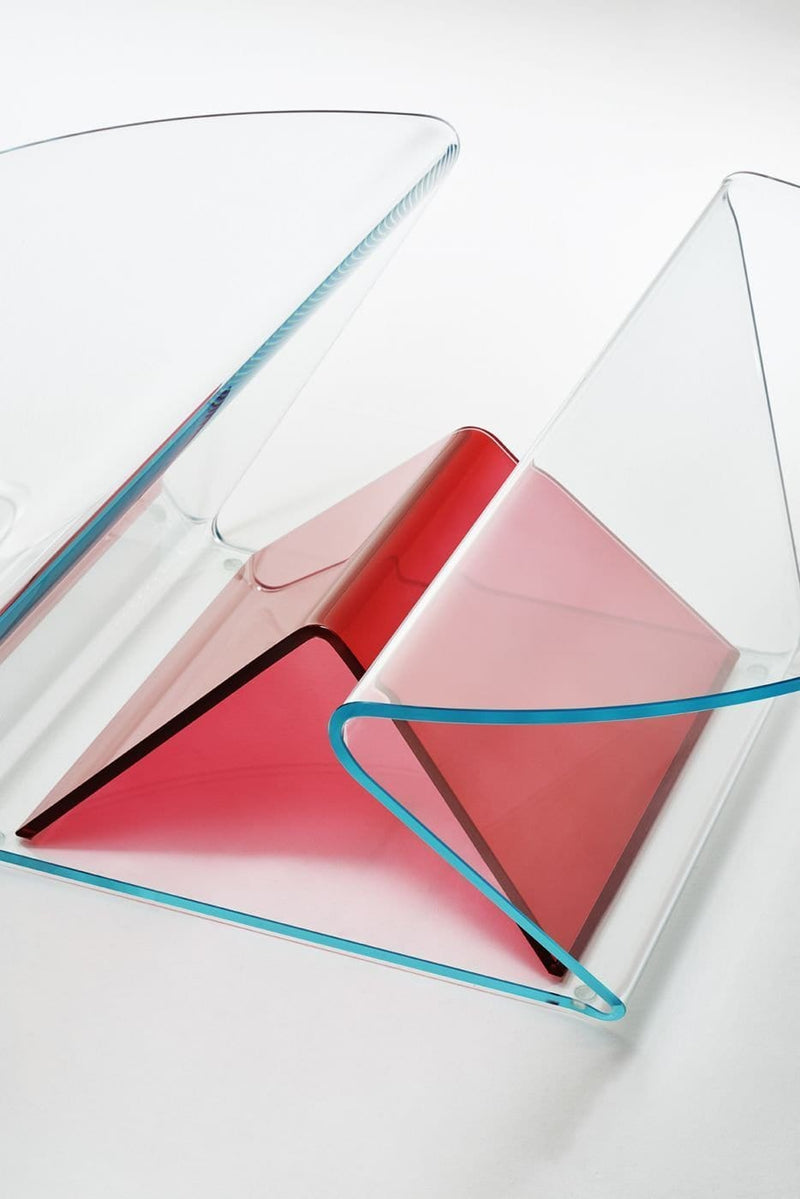 Plissé Low Glass Table | Glas Italia | JANGEORGe Interior Design