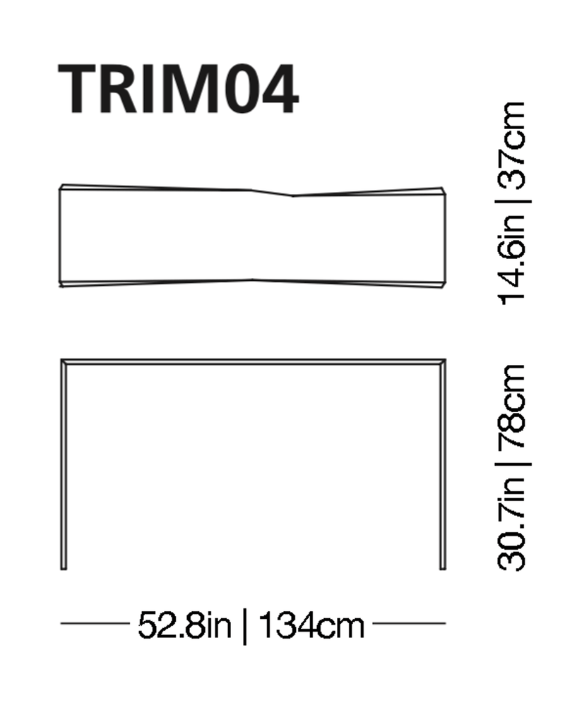 Trim Console Table | Glas Italia | JANGEORGe Interior Design
