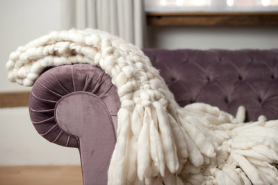 Clouds - Chunky knit throw blanket | Homelosophy | JANGEORGe Interior Design