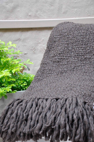Flame - Chunky Knit Throw | Homelosophy | JANGEORGe Interior Design