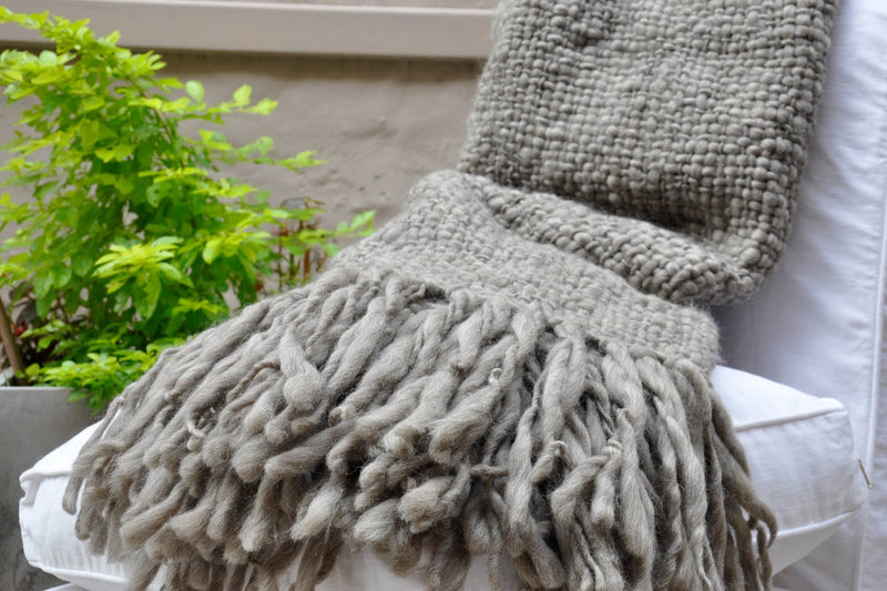 Flame - Chunky Knit Blanket | Homelosophy | JANGEORGe Interior Design