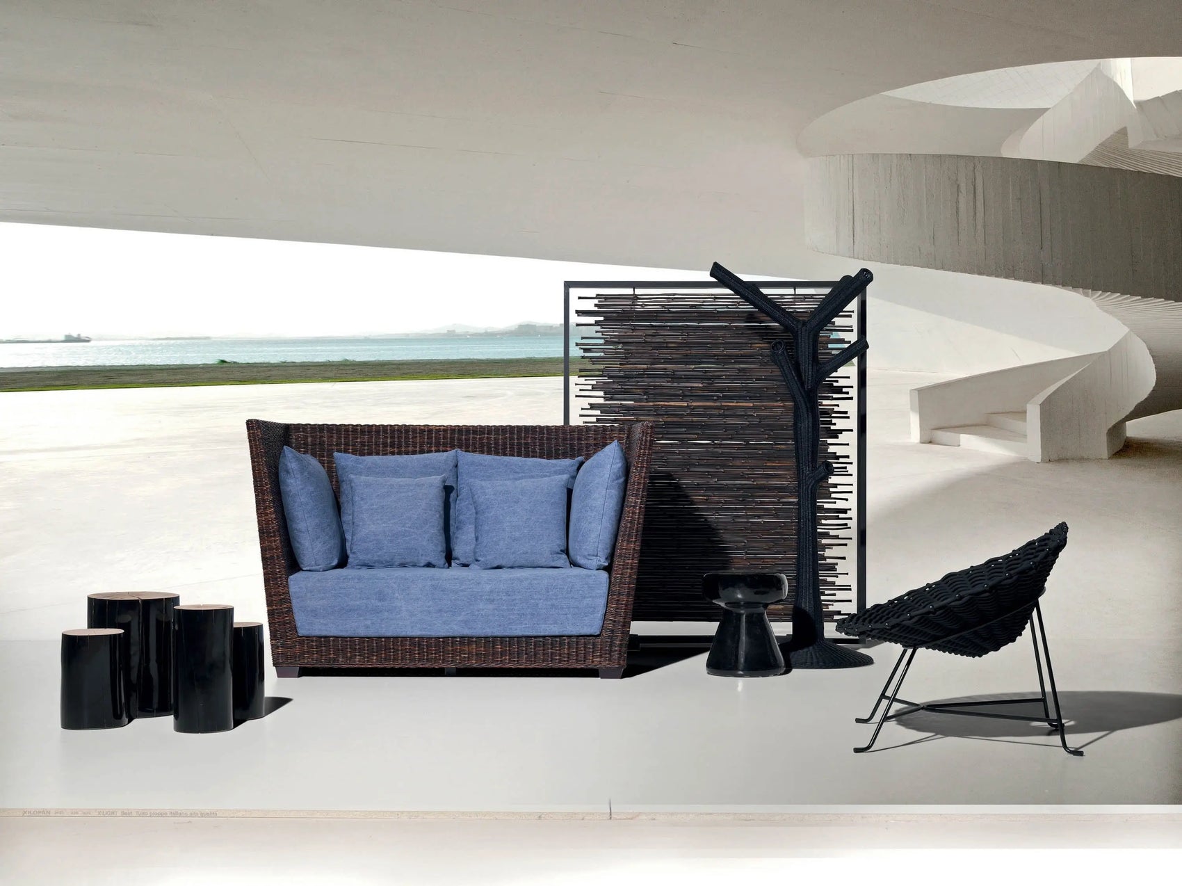 InOut 44 Ceramic Side Table / Ottoman | Gervasoni | JANGEORGe Interior Design