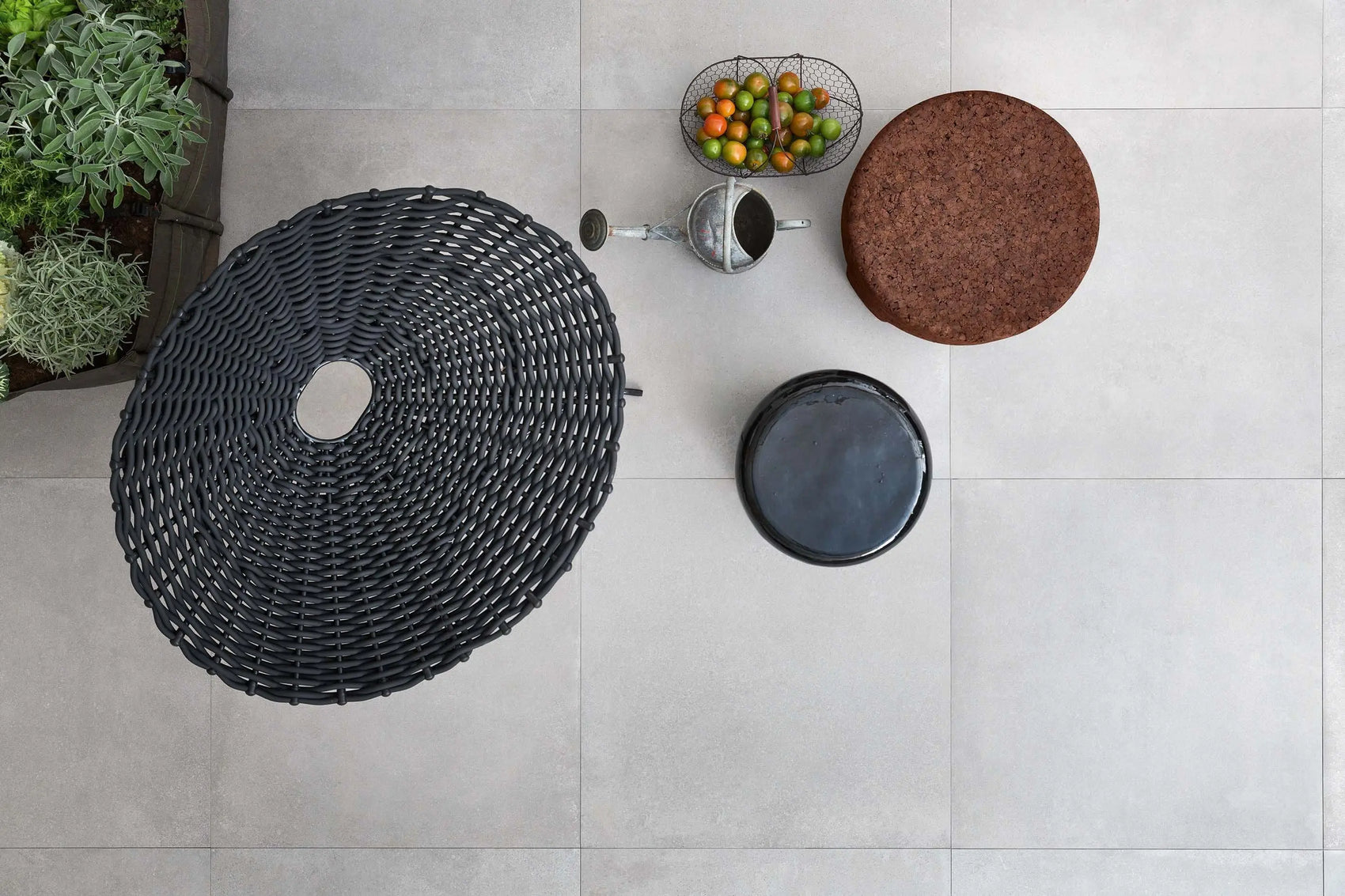 InOut 44 Ceramic Side Table / Ottoman | Gervasoni | JANGEORGe Interior Design