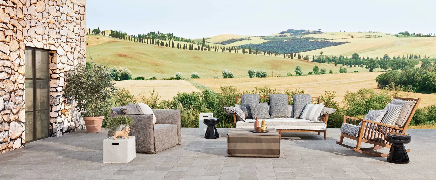 InOut 43 Ceramic Side Table / Ottoman | Gervasoni | JANGEORGe Interior Design