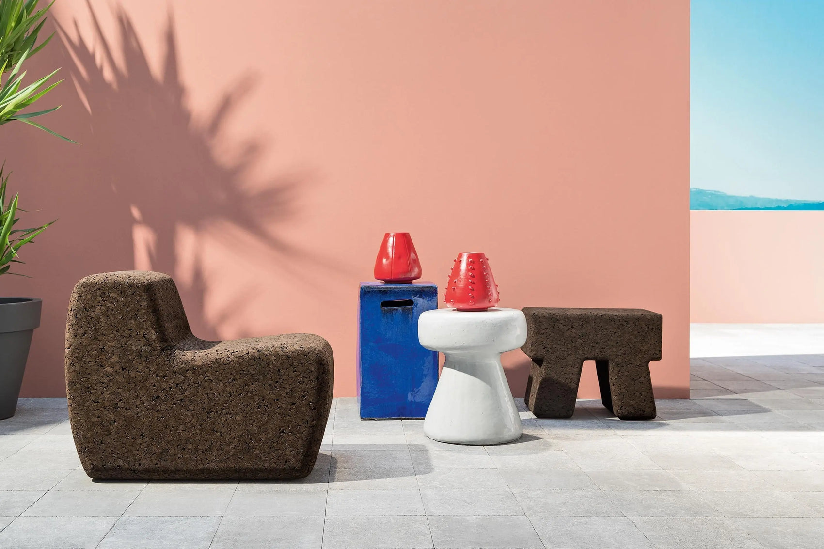 InOut 44 Ceramic Side Table / Ottoman | Gervasoni | JANGEORGe Interior Design