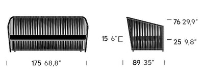 Bitta Lounge - 2-Seater sofa | Kettal | JANGEORGe Interior Design
