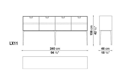 Alcor Sideboards Storage Unit | Maxalto | JANGEORGe Interior Design