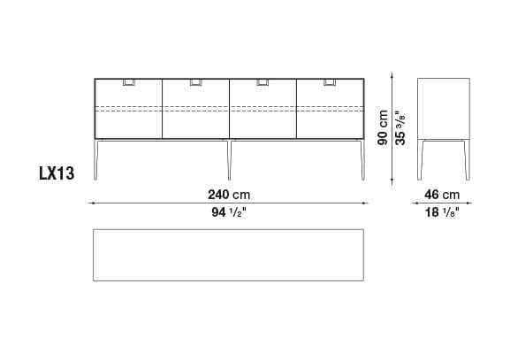 Alcor Sideboards Storage Unit | Maxalto | JANGEORGe Interior Design