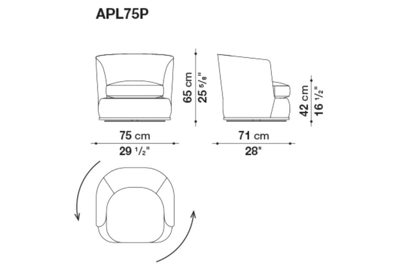 Apollo Armchair | Maxalto | JANGEORGe Interior Design