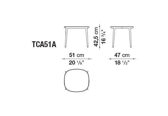Caratos Small Table | Maxalto | JANGEORGe Interior Design