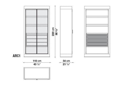 Eracle Storage Unit | Maxalto | JANGEORGe Interior Design