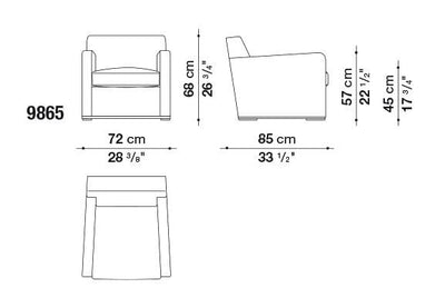 Imprimatur Armchair | Maxalto | JANGEORGe Interior Design