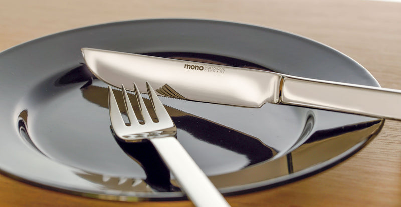 Mono A Polished Stainless Steel 5pc. Set with Knife 43 | Mono | JANGEORGe Interior Design