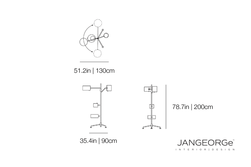 Statistocrat Floor Lamp CU | Moooi | JANGEORGe Interior Design