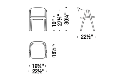 Mathilda - Stackable Oak Chair MA3 (977) - JANGEORGe Interiors & Furniture