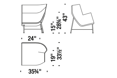 Paper Planes Armchair | Moroso | JANGEORGe Interior Design