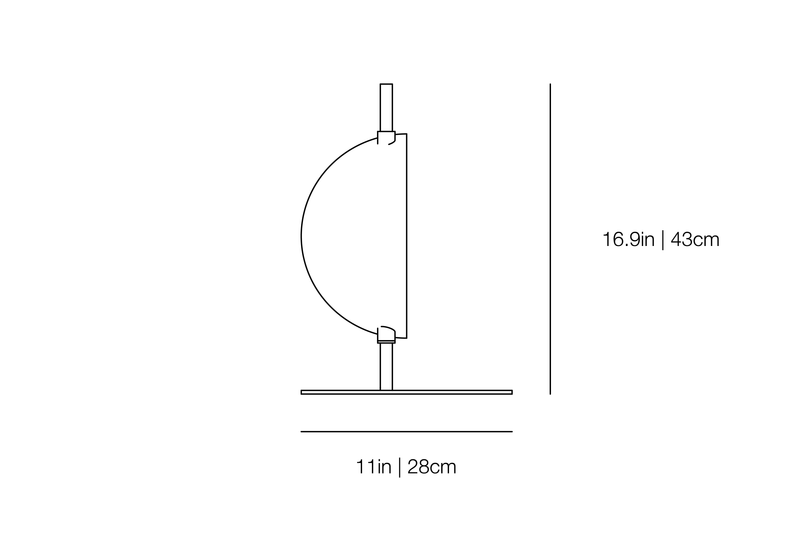 Superluna 297 - Table Lamp | Oluce | JANGEORGe Interior Design