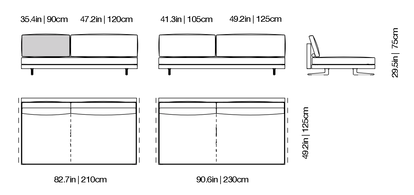 Mondrian - Sofa | Poliform | JANGEORGe Interior Design