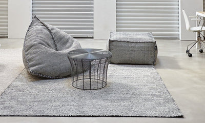 Sail - Square Pouf 100% New Wool | GAN RUGS | JANGEORGe Interior Design