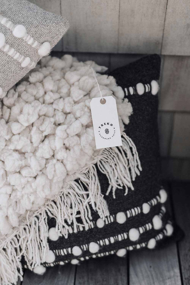 Kuk Pillow Cover in Natural Wool | Treko | JANGEORGe Interior Design