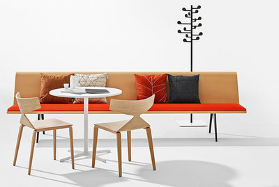 JANGEORGe Interiors & Furniture Arper Zinta Eating Modular Bench with Upholstered Seat Pad
