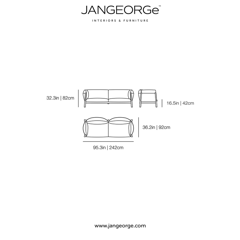 JANGEORGe Interiors & Furniture DePadova Yak Sofa Diagram