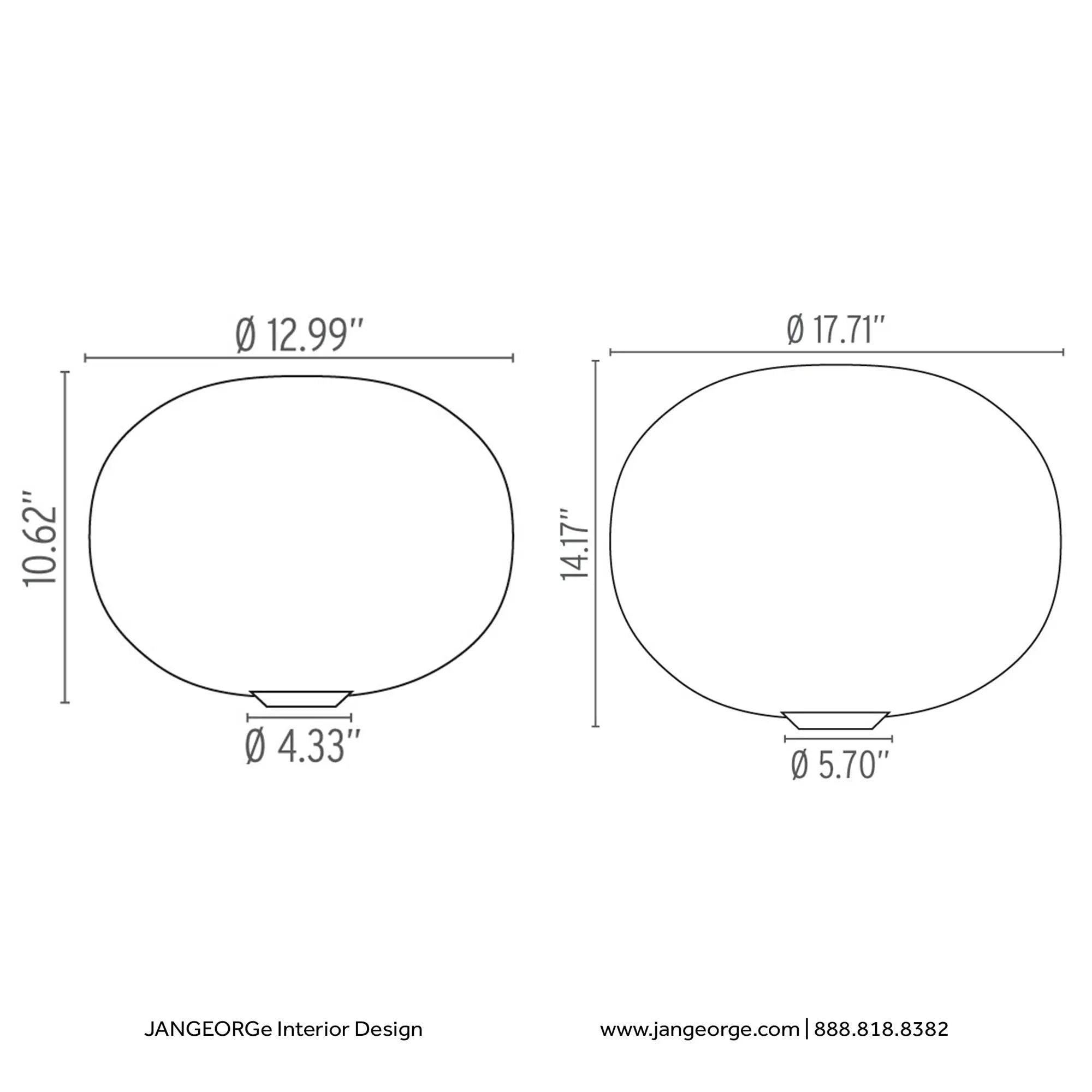 Glo Ball Basic Model 1 or Model 2 - Table/Floor Dimmable Lamp