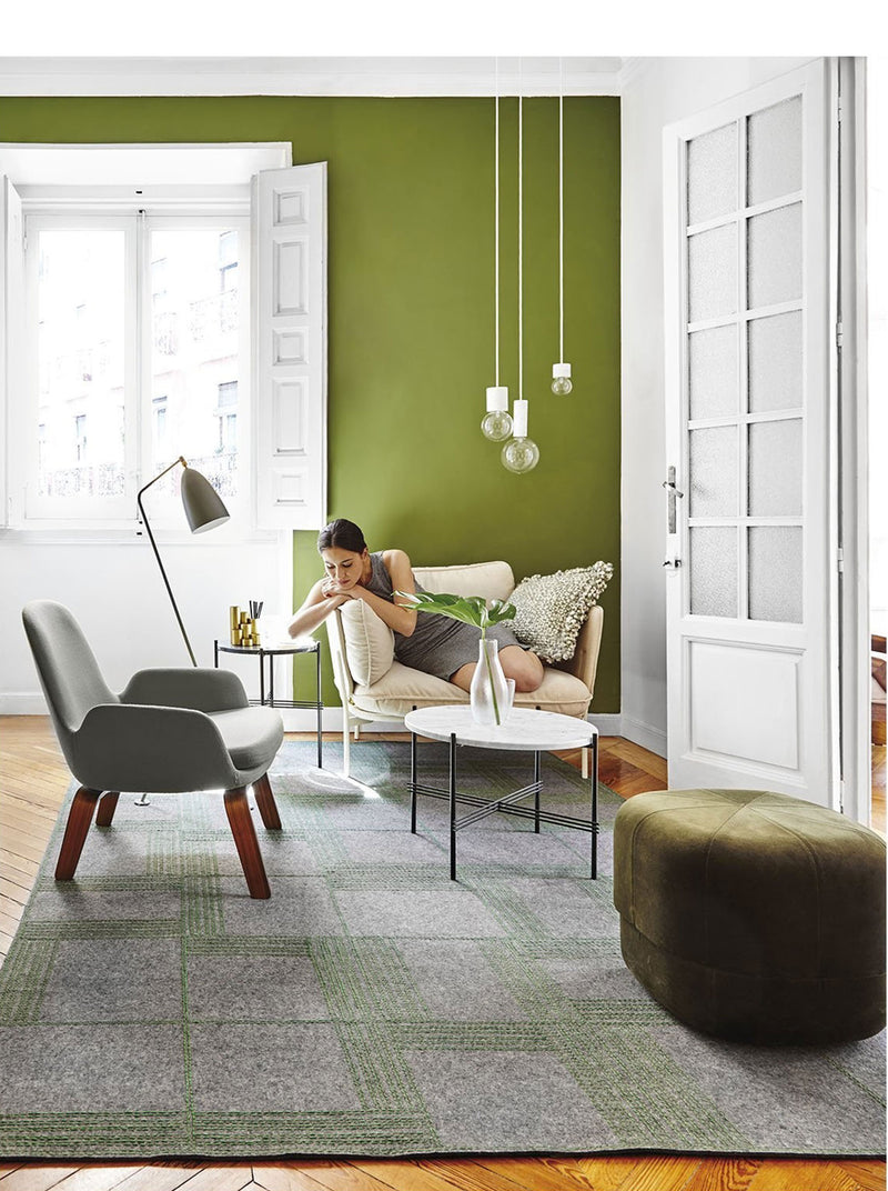 JANGEORGe Interiors & Furniture Gan Rugs Felt Rug Oryza Green
