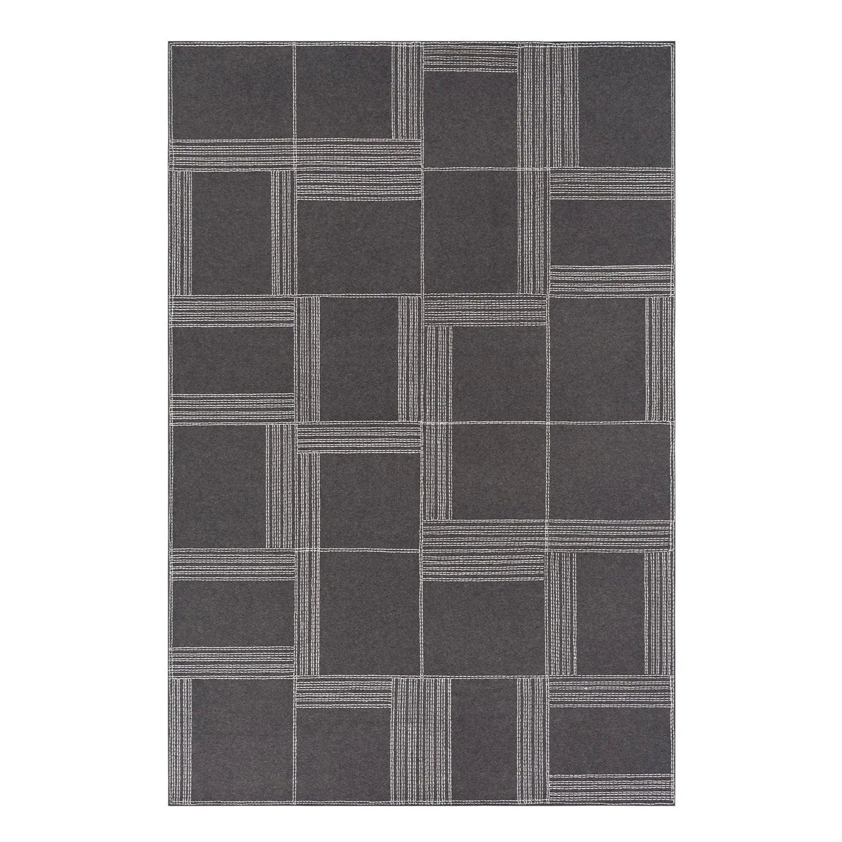 JANGEORGe Interiors & Furniture Gan Rugs Felt Rug Oryza Whie