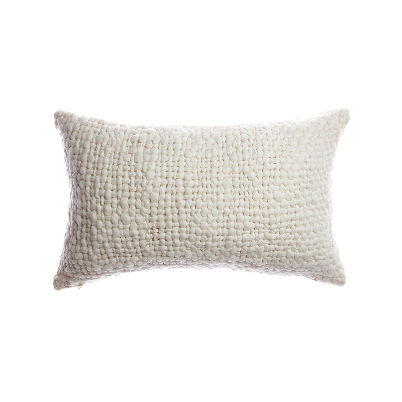 Alma - Chunky Wool Lumbar Pillow | Homelosophy | JANGEORGe Interior Design