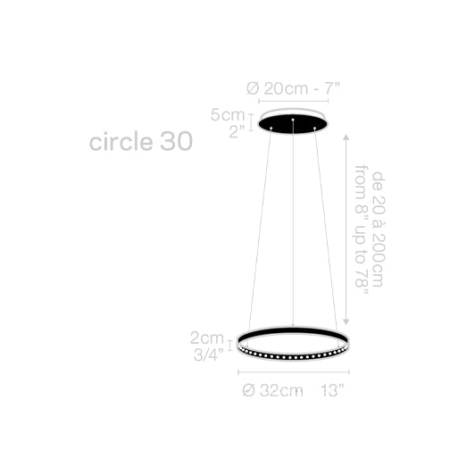 Circle 30 - Suspension lamp