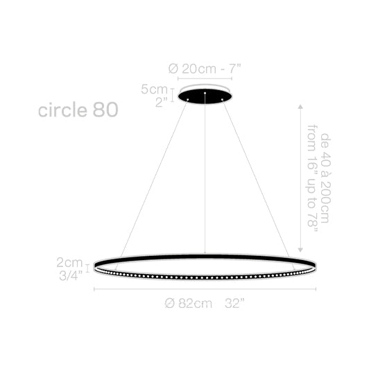 Circles 80 - Suspension Lamp