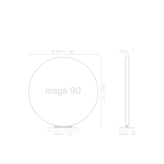 Mega 90 - Table and Floor Light