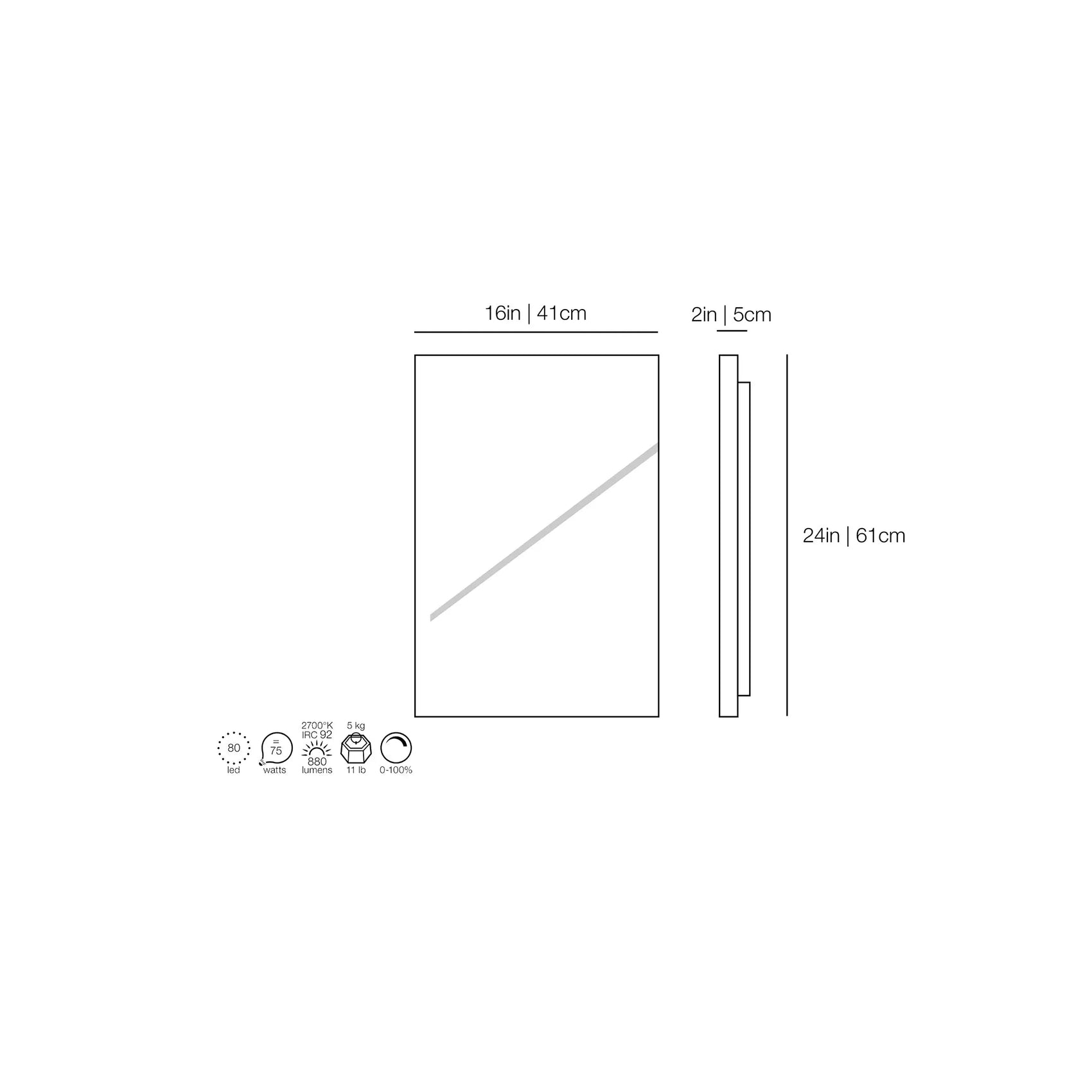 Vanity Square - Wall Fixture - JANGEORGe Interiors & Furniture