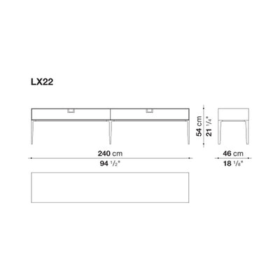 Alcor Sideboards Storage Unit LX 22 (Floor Model Greenwich CT)