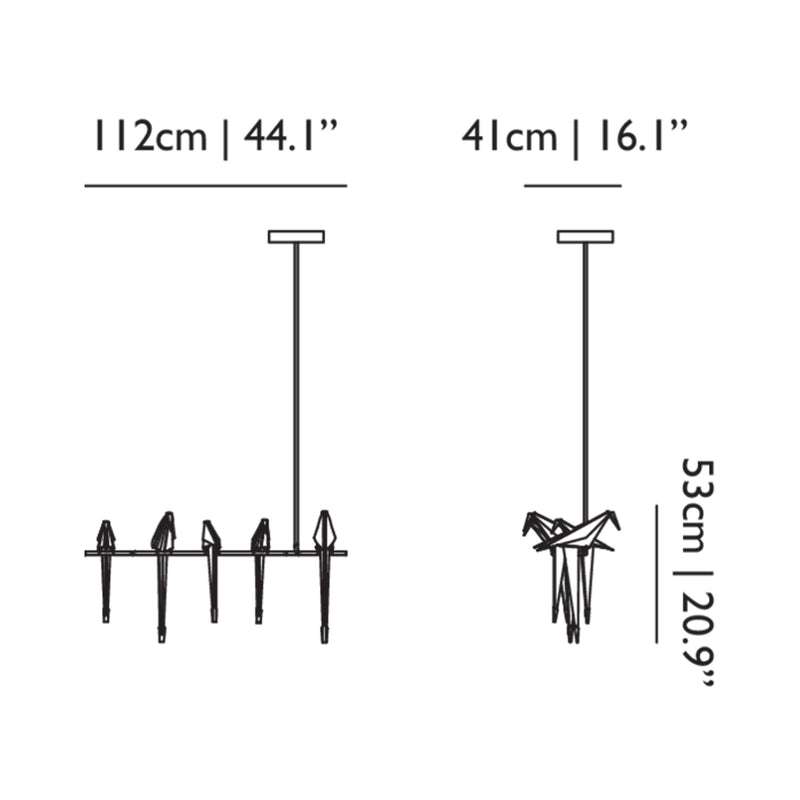 Perch Light Branch - Suspension Pole