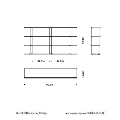 JANGEORGe Interiors & Furniture Moroso Frame-Shift Bookcase C Diagram