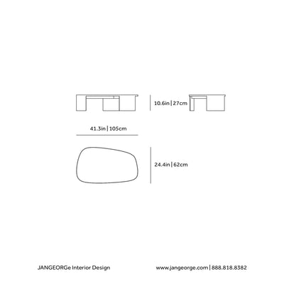 JANGEORGe Interiors & Furniture Poliform Koishi Coffee Tables Diagram
