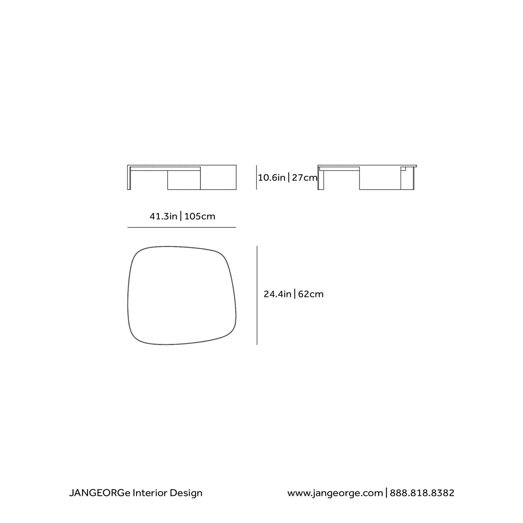 JANGEORGe Interiors & Furniture Poliform Koishi Coffee Tables Diagram