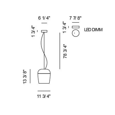 Tiara S3 LED Dimm Suspension Lamp