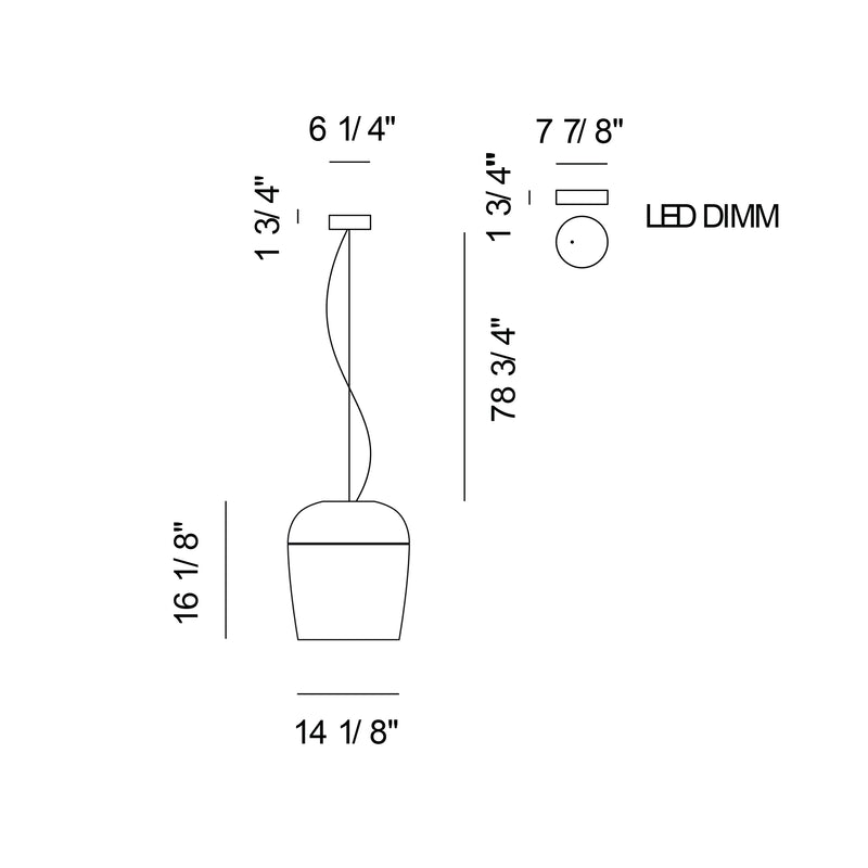 Tiara S5 LED Dimm Suspension Lamp
